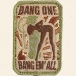 Патч вышивка на липучке Bang Em' All 7,5 см х 5 см